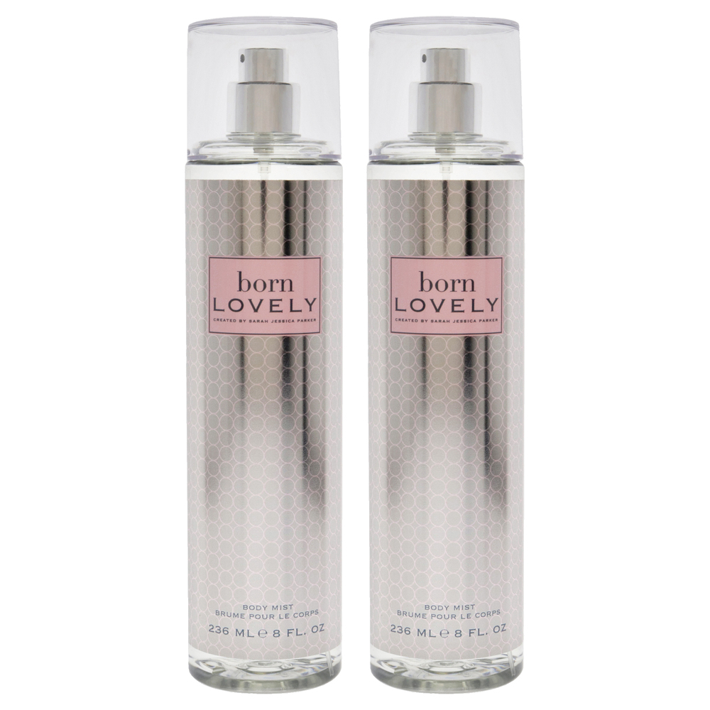 Born Lovely by Sarah Jessica Parker for Women - 8 oz Body Mist - Pack of 2